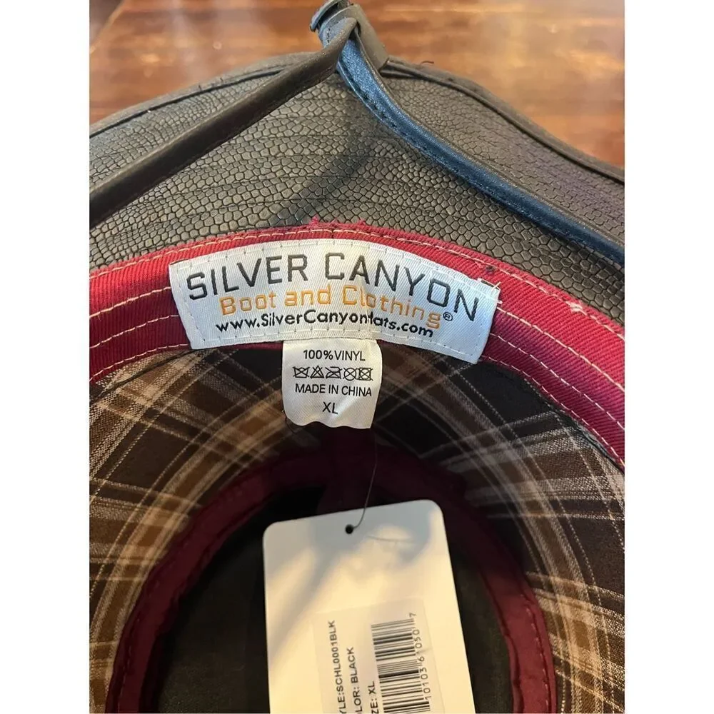 Silver Canyon Weathered Outback Outdoorsmen Shapeable Hat with Chin Cord